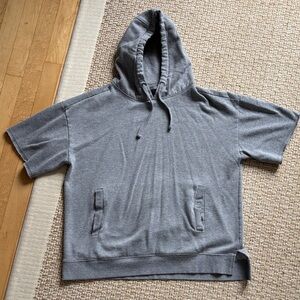 Bill Belichick Patriots Cutoff Heather Gray Hooded Sweatshirt Hoodie